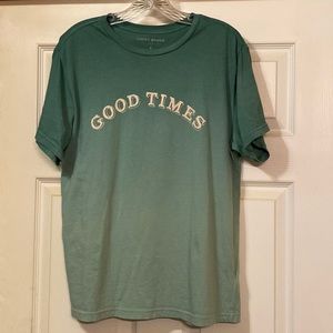LUCKY BRAND GREEN GRAPHIC TEE SIZE M